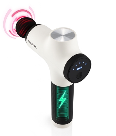 Medivon Relix massage gun with accessories