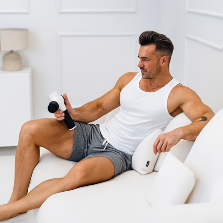 Medivon Relix massage gun with accessories