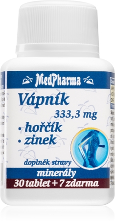 MedPharma Vápník + hořčík + zinek doplněk stravy pro zdravé kosti, vlasy a pokožku