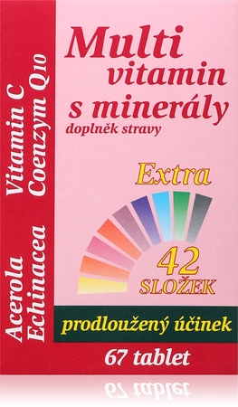 MedPharma Multivitamin s minerály + extra C tablety s multivitamínovým komplexom