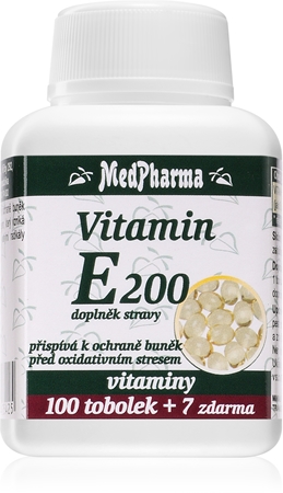 MedPharma Vitamin E 200 tobolky s vitamínem E