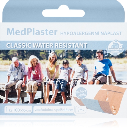 MedPlaster Classic 100 × 6 cm voděodolná náplast