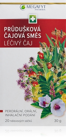Megafyt Průdušková čajová směs léčivý čaj porcovaný v nálevových sáčcích