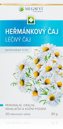 Megafyt Heřmánkový čaj léčivý čaj porcovaný v nálevových sáčcích
