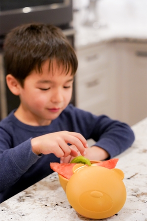 Melii Silicone Bowl with Lid Pausenbox