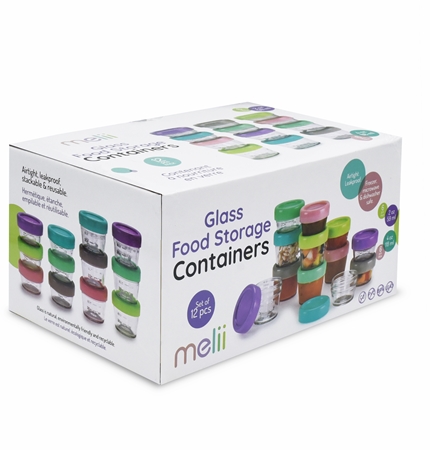 Melii Glass Food Container szklane pudełko do przechowywania żywności