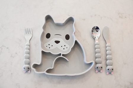 Melii Silicone Suction Plate Teller mit Saugnapf
