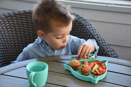 Melii Silicone Suction Plate Teller mit Saugnapf
