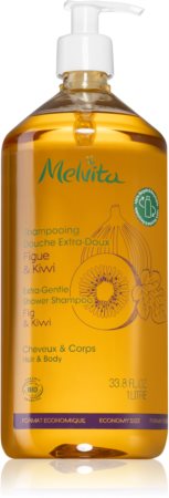 Melvita Extra-Gentle Shower Shampoo σαμπουάν για ντους για μαλλιά και σώμα