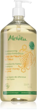 Melvita Extra-Gentle Shower Shampoo champô suave extra para toda a família