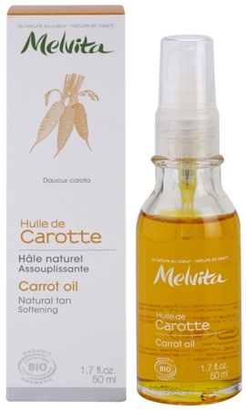 Melvita Huiles de Beauté Carotte huile adoucissante pour un bronzage naturel visage et corps