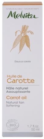 Melvita Huiles de Beauté Carotte huile adoucissante pour un bronzage naturel visage et corps