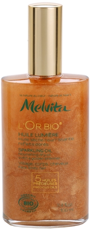 Melvita L'Or Bio olio secco brillante per viso, corpo e capelli