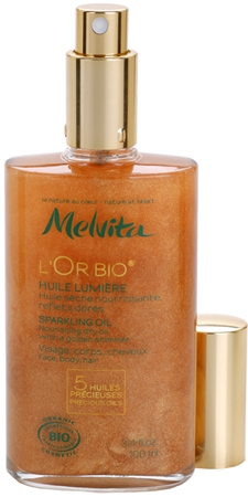 Melvita L'Or Bio olio secco brillante per viso, corpo e capelli