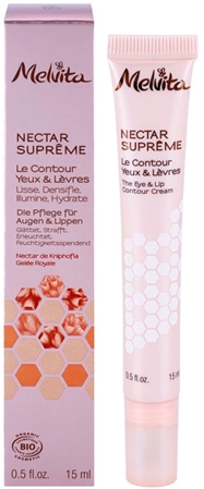 Melvita Nectar Supreme crema para contorno de ojos suavizante para contorno de ojos y labios