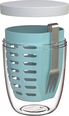 Mepal Ellipse porta-merenda con setaccio e forchetta