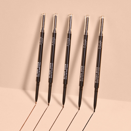 Mia Cosmetics Slimmy Brow oboustranná tužka na obočí s kartáčkem