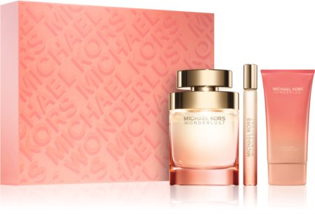 Michael Kors Wonderlust Gift Set  50ml Eau De Parfum With Body Lotion   Key Ring