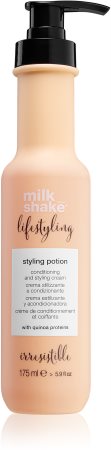 Milk Shake Lifestyling Irresistible crema de styling con textura ligera para aportar brillo y nutrición