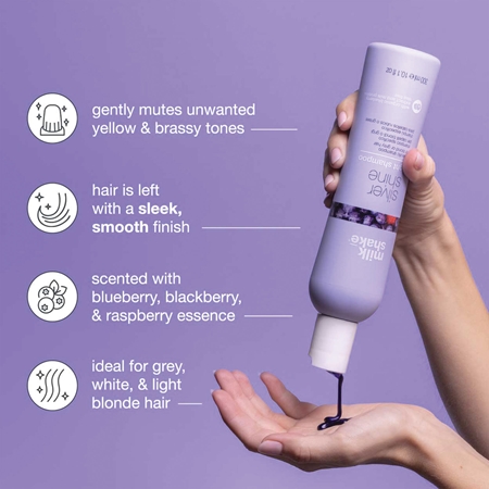 milk_shake® Silver Shine shampoing pour cheveux blancs et blonds