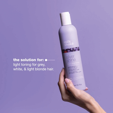 milk_shake® Silver Shine shampoing pour cheveux blancs et blonds