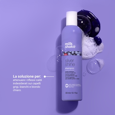 milk_shake® Silver Shine Shampoo shampoo per capelli biondi neutralizzante per toni gialli