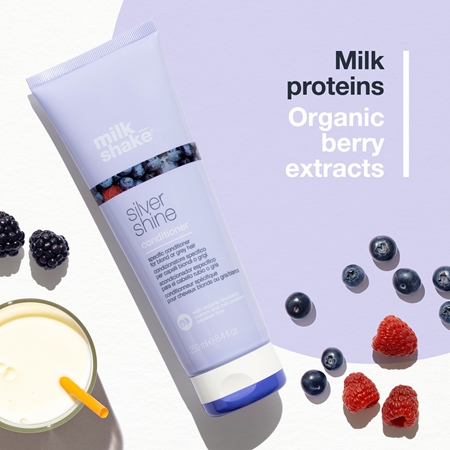 milk_shake Milk Shake Silver Shine après-shampoing pour cheveux blonds anti-jaunissement