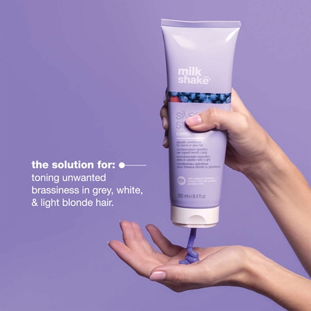 milk_shake® Silver Shine après-shampoing pour cheveux blonds anti-jaunissement