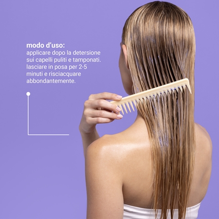 milk_shake® Silver Shine balsamo per capelli biondi neutralizzante per toni gialli