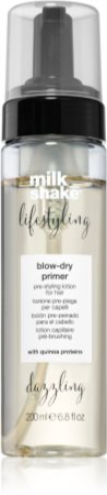 Milk Shake Lifestyling Blow-dry Primer αφρός για τα μαλλιά για θερμική επεξεργασία μαλλιών