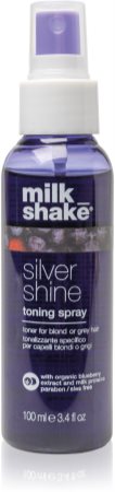 Milk Shake Silver Shine Toning Spray spray teinté pour cheveux blonds et gris
