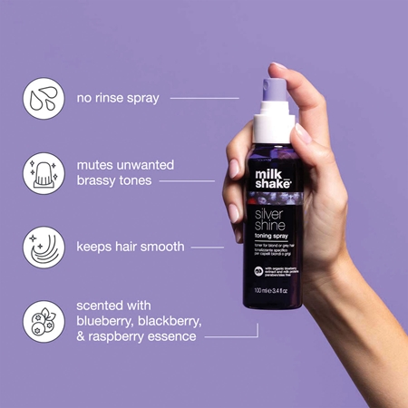 milk_shake® Silver Shine Toning Spray Toning Spray for blonde and grey hair