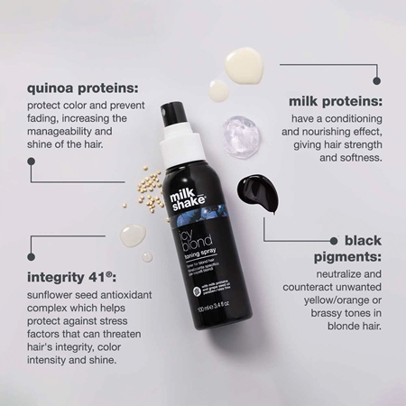 milk_shake® Icy Blond Toning Spray Spray neutralising yellow tones