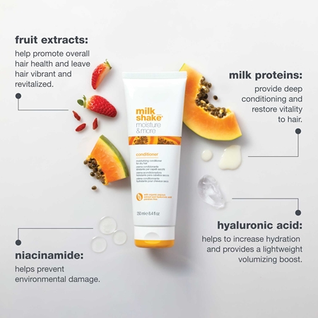 milk_shake® Moisture & More Conditioner après-shampoing hydratant pour cheveux secs