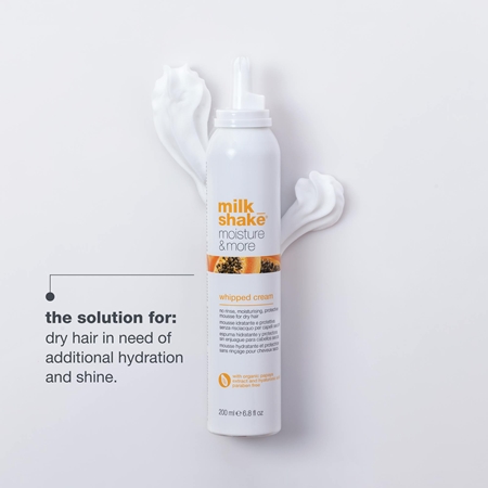 milk_shake® Moisture & More Whipped Cream Blødgørende leave-in behandling Til tørt hår