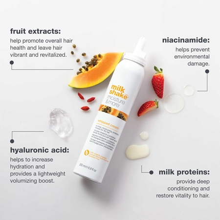 milk_shake® Moisture & More Whipped Cream Blødgørende leave-in behandling Til tørt hår