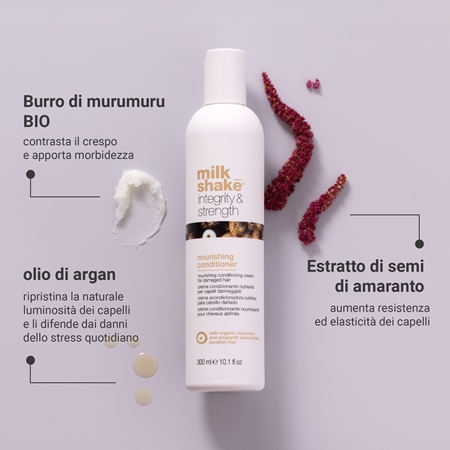 milk_shake® Integrity & Strength Nourishing Conditioner balsamo nutriente per capelli rovinati