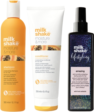 milk_shake® Moisture & More Threepack sada pre suché vlasy