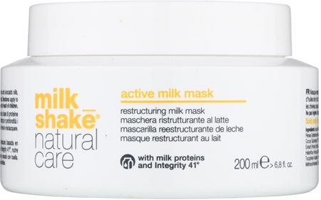 milk_shake® Natural Care Active Milk maschera attiva al latte per capelli rovinati e secchi
