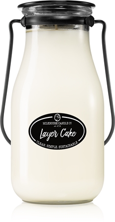 Milkhouse Candle Co. Creamery Layer Cake dišeča sveča Milkbottle