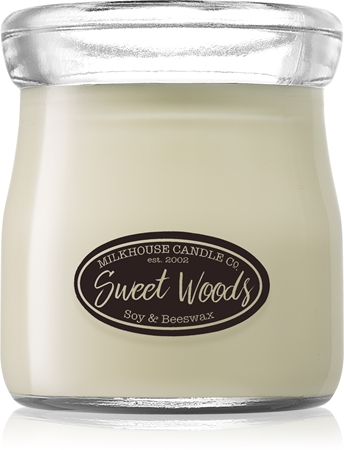 Milkhouse Candle Co. Creamery Sweet Woods doftljus Cream Jar