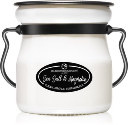 Milkhouse Candle Co. Creamery Sea Salt & Magnolia mirisna svijeća Cream Jar