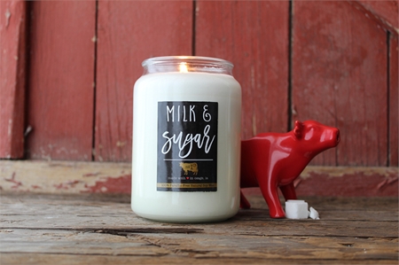 Milkhouse Candle Co. Farmhouse Milk & Sugar candela profumata Mason Jar