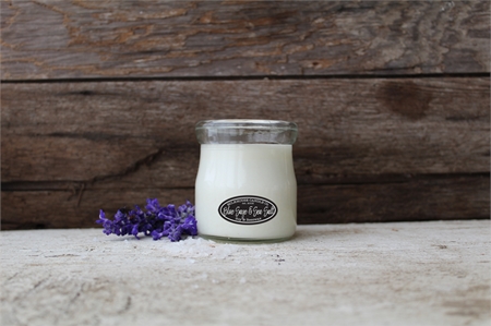 Milkhouse Candle Co. Creamery Blue Sage & Sea Salt dišeča sveča Cream Jar