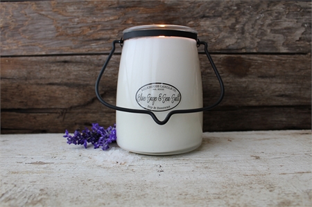 Milkhouse Candle Co. Creamery Blue Sage & Sea Salt doftljus Butter Jar