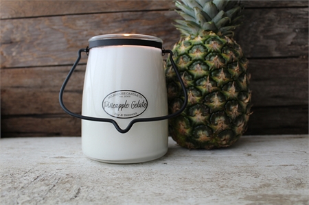 Milkhouse Candle Co. Creamery Pineapple Gelato doftljus Butter Jar