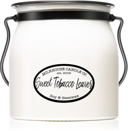 Milkhouse Candle Co. Creamery Sweet Tobacco Leaves Duftkerze Butter Jar