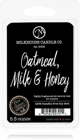 Milkhouse Candle Co. Creamery Oatmeal, Milk & Honey wachs für aromalampen