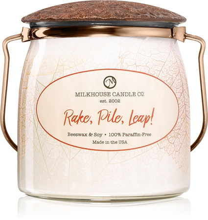 Milkhouse Candle Co. Creamery Rake, Pile, Leap! vonná svíčka Butter Jar
