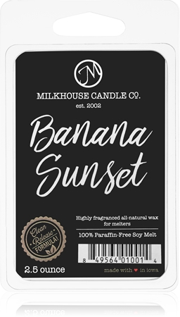 Milkhouse Candle Co. Creamery Banana Sunset tartelette en cire
